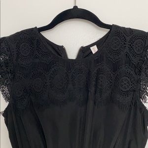 Xhilaration Black Lace Jumpsuit